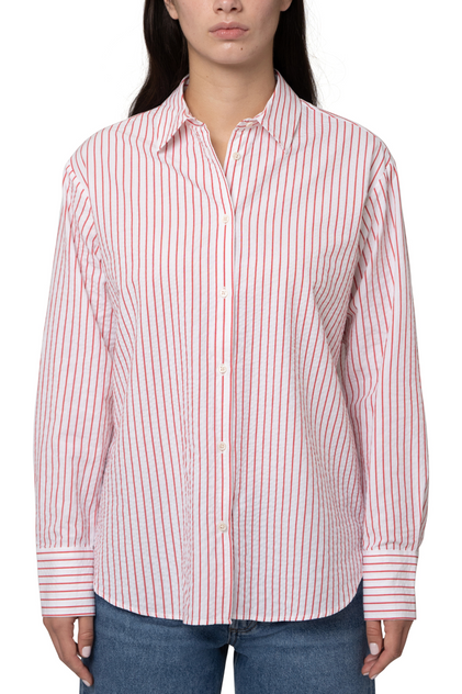 Long Sleeve Shirt Red Striped