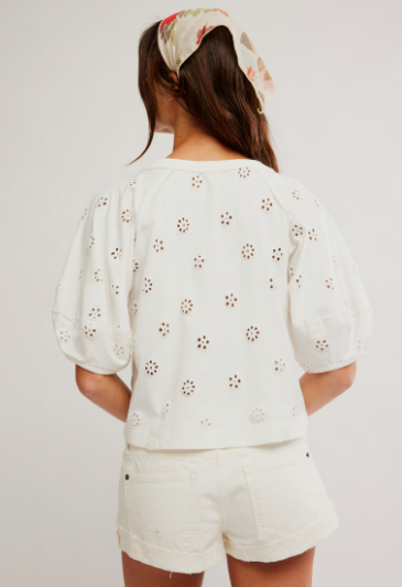 Jessie Eyelet Tee