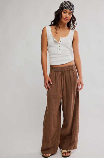 Days End Linen Pull On Pants