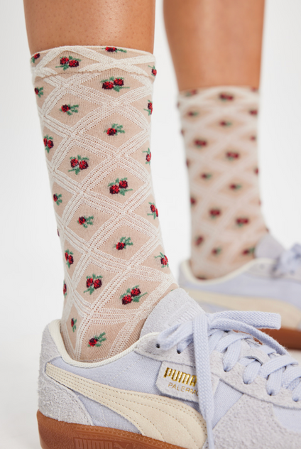 Floral Jacquard Trouser Sock