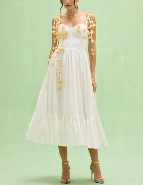Tricoline Midi Dress