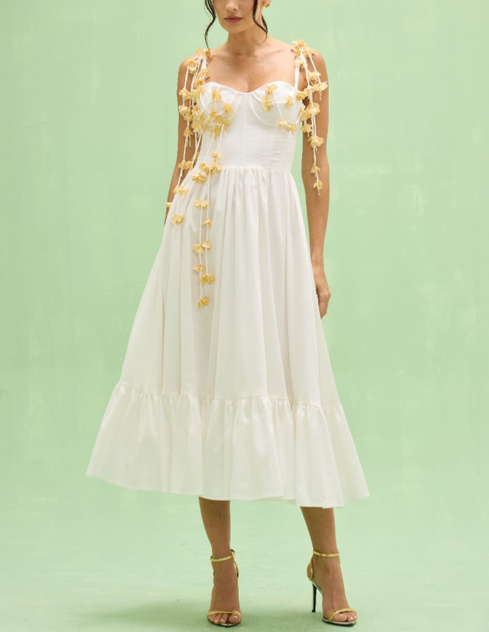 Tricoline Midi Dress
