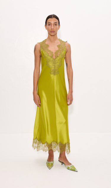 Bea Satin Midi Dress