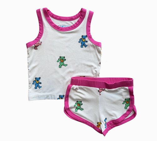 Grateful Dead Dancing Bears Pookie Short Set