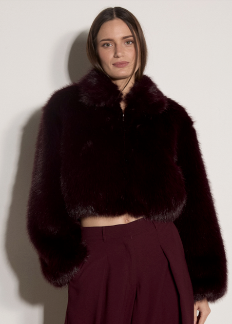 Cropped Fur Coat