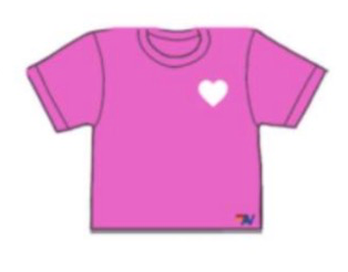 Heart Print Boyfriend Tee