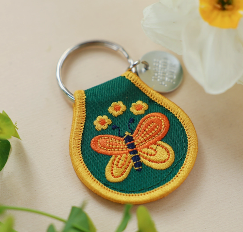 Butterfly Patch Keychain
