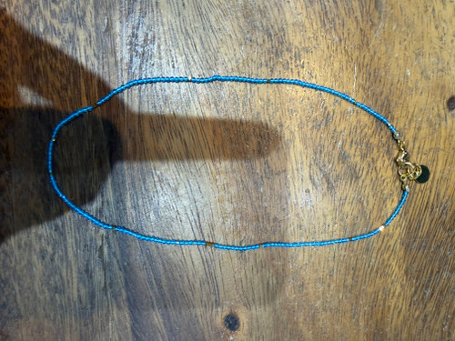 Anna Blair Teeny Bright Turquoise Necklace