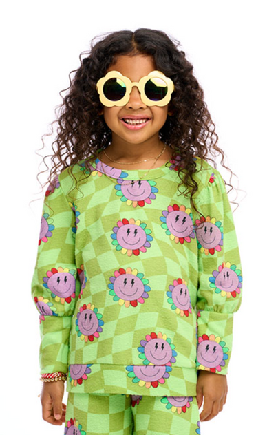 Checkered Daisy Pullover Checkered Daisy Pullover