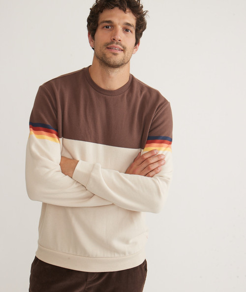 Signature Fleece Colorblock Crewneck