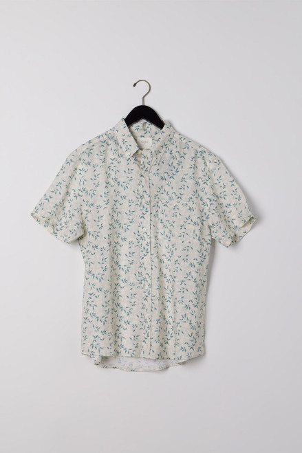 Short Sleeve Hatch Linen Treme Shirt