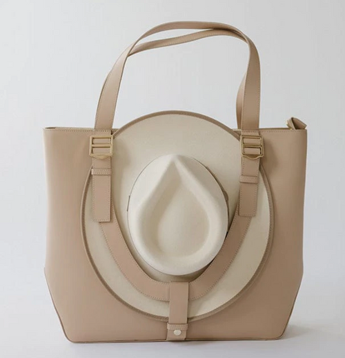 Leather Hat Carrying Tote