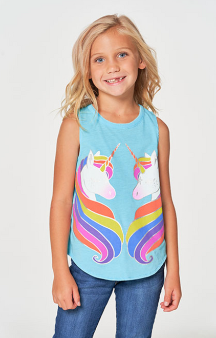 Girls Vintage Jersey Shirttail Tank