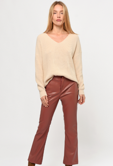 Paz Vegan Leather Pant