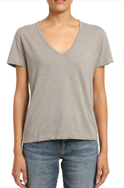 Basic Slub V-neck 