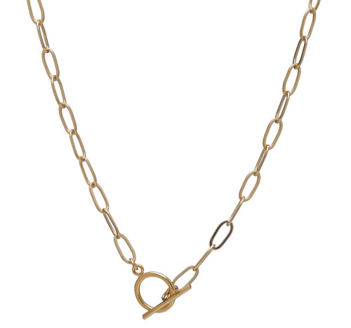Paperclip Toggle Chain Necklace 