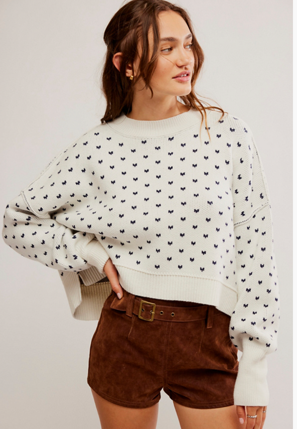 FP Easy Street Crop Pattern Pullover