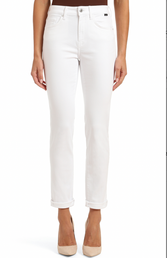 Kathleen White Feather Jeans