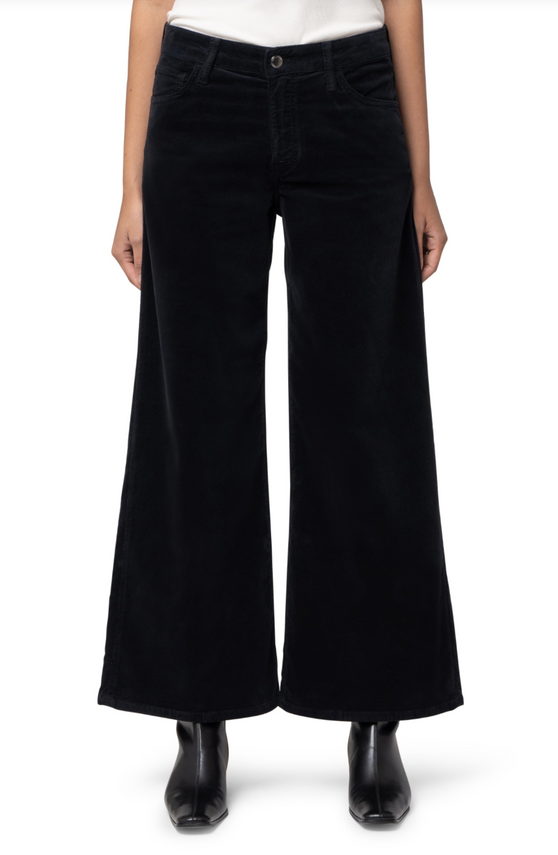 Paloma Mid Rise Black Velvet