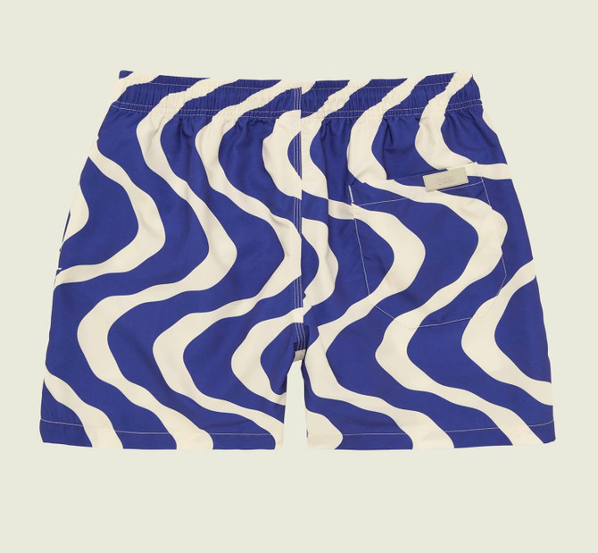 Blue Rippling Swim Short