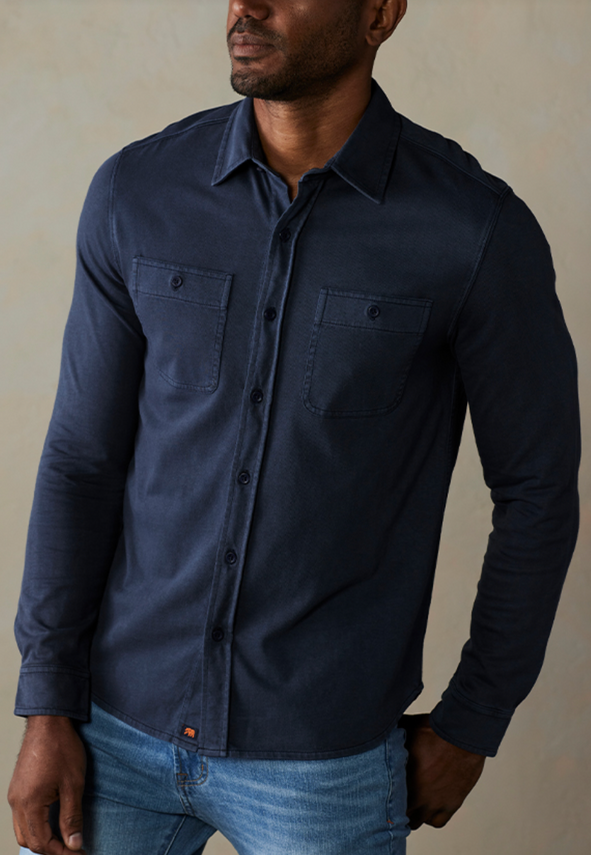 Lennox Jersey Button Up