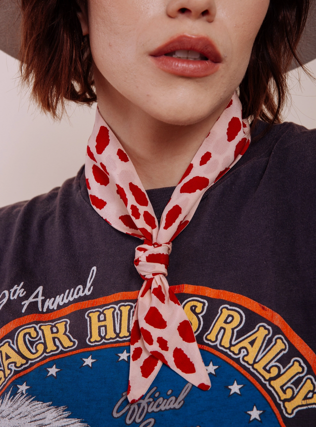 Devil in Disguise Rose Scarf Tie