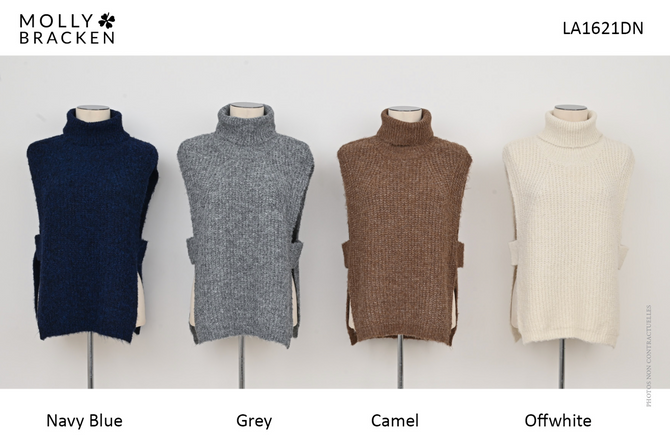 Sleeveless Knitted Sweater