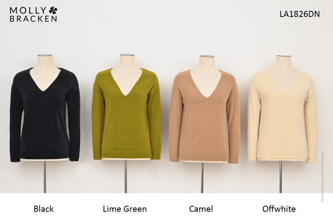 Knitted V Neck Sweater