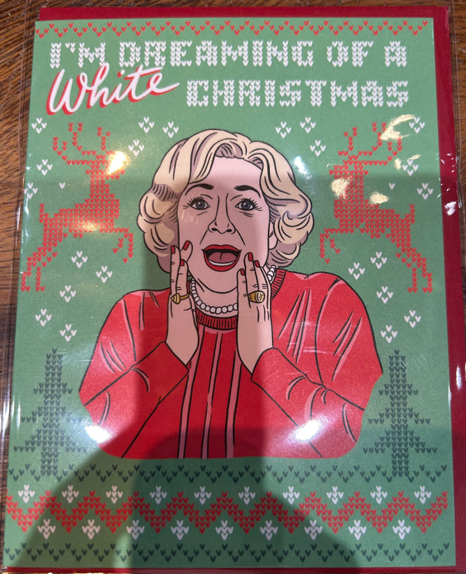 Betty White Holiday Card