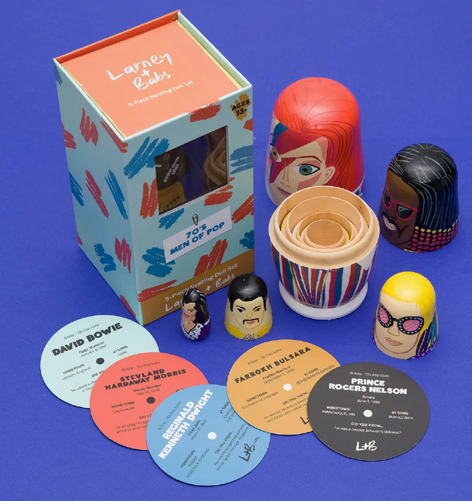 70s Men of Pop Nesting Dolls