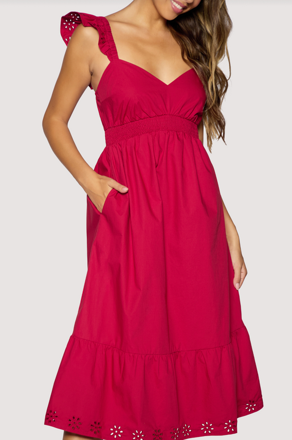 Vino Kiss Midi Dress
