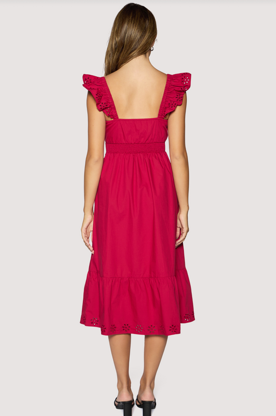 Vino Kiss Midi Dress