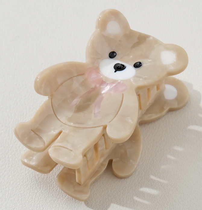 Teddy Bear Claw Clip