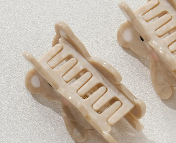 Teddy Bear Claw Clip