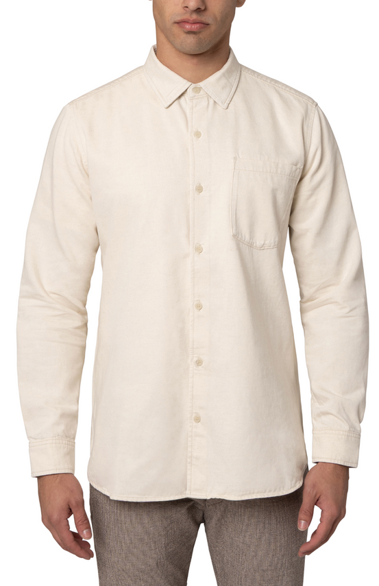 Bill Ecru Linen Denim Shirt