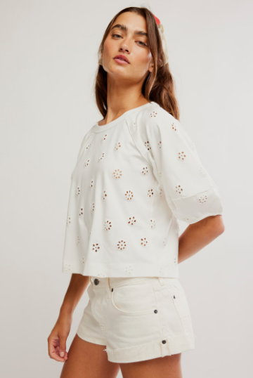 Jessie Eyelet Tee