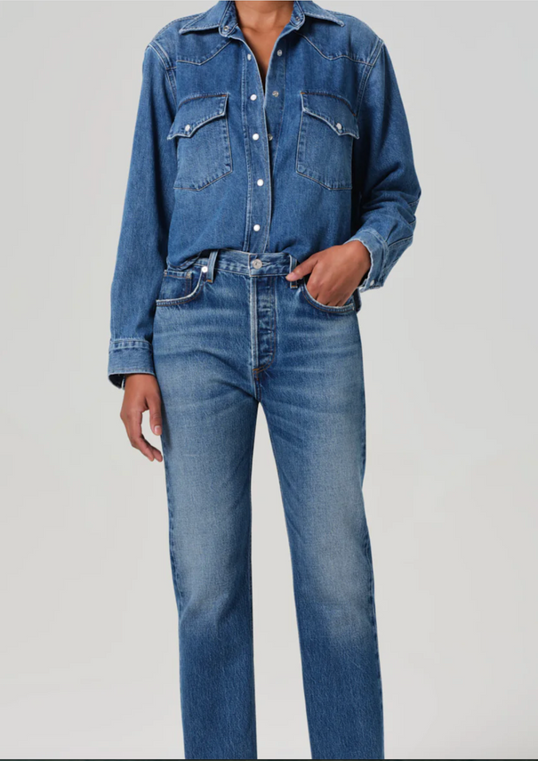 Cropped Western Shirt