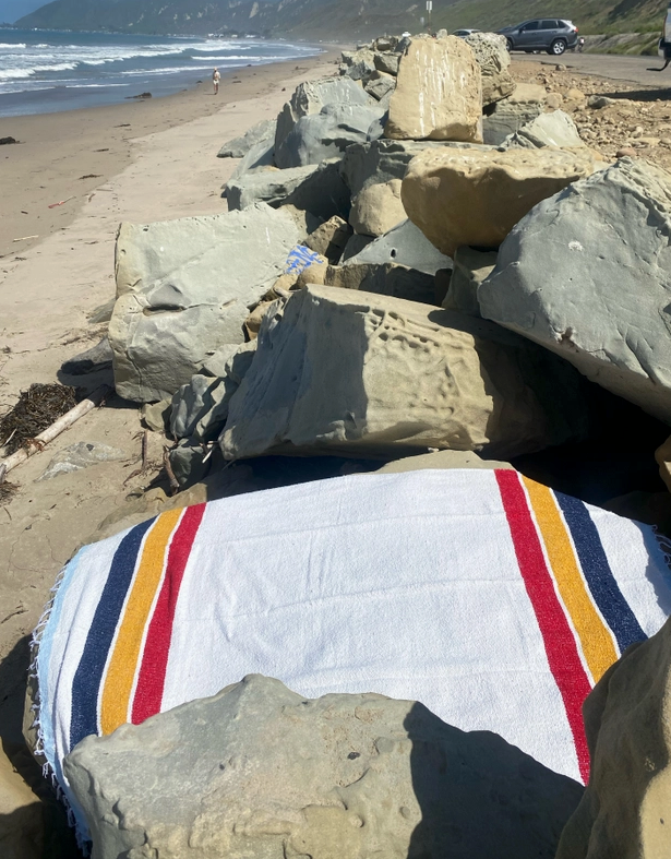 Vintage Camp Throw Blanket