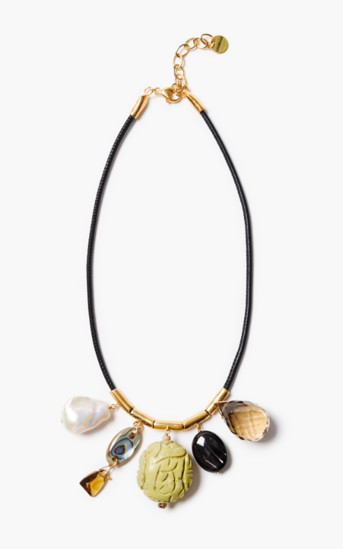 Brass Charm Necklace