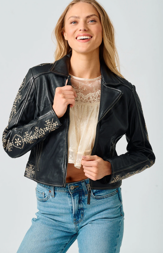 Cora RF Leather Jacket