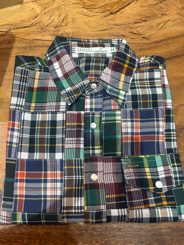 Madras Pearl Snap Shirt