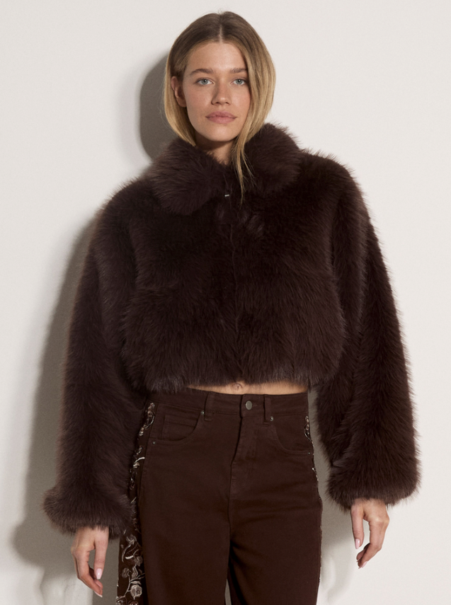 Cropped Fur Coat