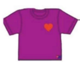 Heart Print Boyfriend Tee