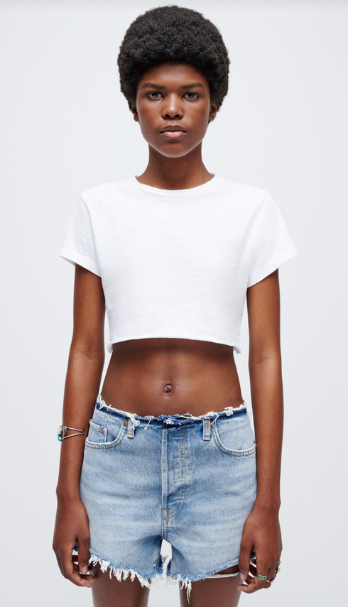 Cropped 60's Slim Tee