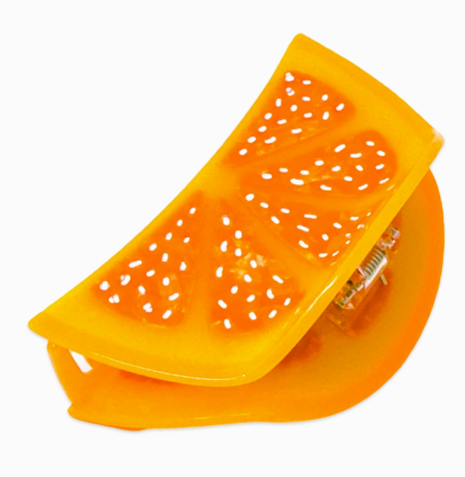 Orange Large Hair Claw Clip