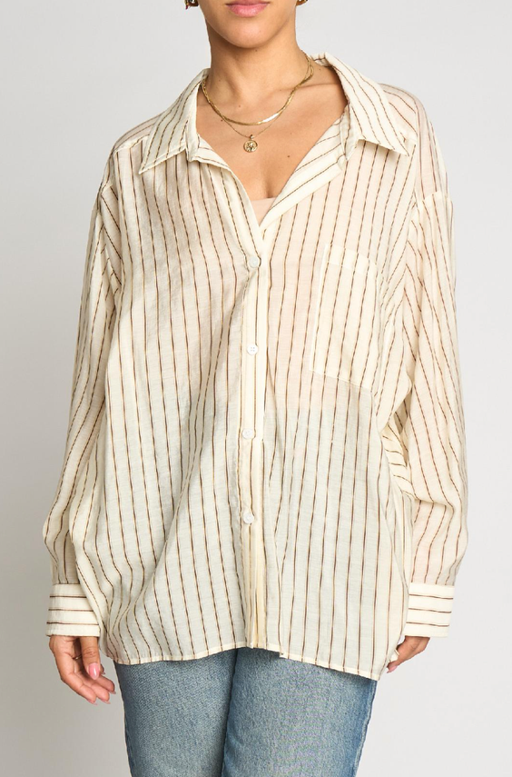 Lana Striped Button Down