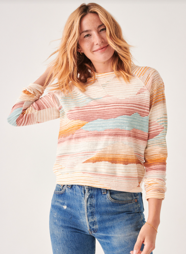 Sunwashed Slub Crewneck