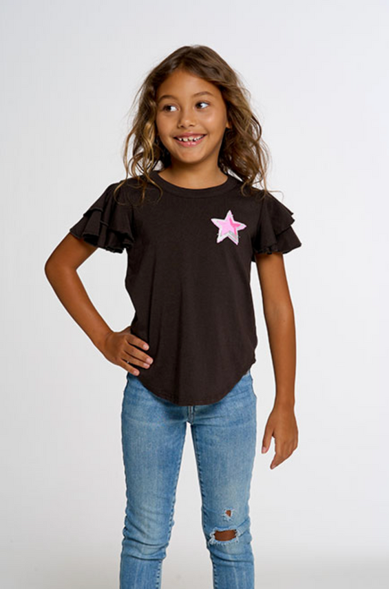 Girls Vintage Jersey Shirttail Tee