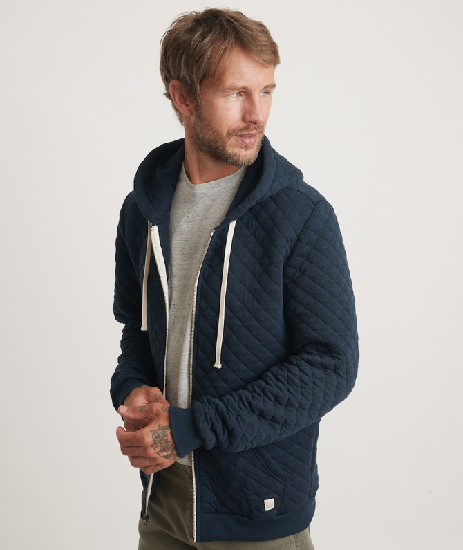 Corbet Quilted Full Zip Hoodie