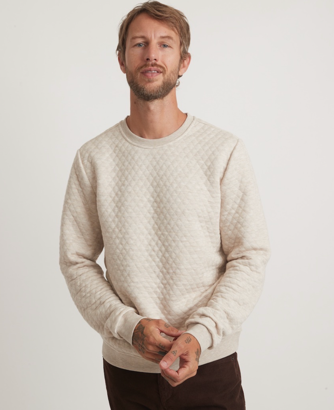 Corbet Quilted Crewneck